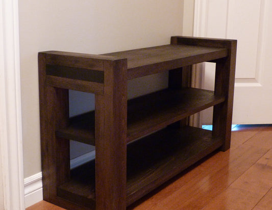 36 inches Rustic Entryway Bench | Modern Entryway Bench | Bench Storage | Shoe Organizer | Entryway Bench | Shoe Bench Wood