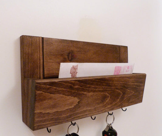 Mail Organizer Wall | Mail Rack | Entryway Organizer | Key Rack | Rustic Key Rack | Mail and Key Holder | Mail and Key Organizer