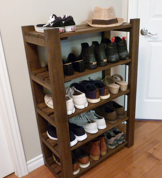 Shoe Rack-5 levels / with length options | Shoe Storage | Shoe Organizer | Shoe Cabinet | Shoe Rack Wood