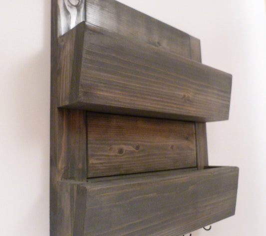 Mail Organizer Wall | Mail Rack | Entryway Organizer | Key Rack | Rustic Key Rack | Mail and Key Holder | Mail and Key Organizer