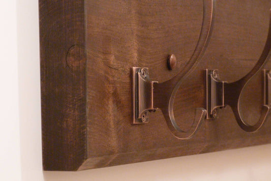Massy Entryway Hallway or Mudroom Coat Rack | Wall Coat Rack | Rustic Coat Rack