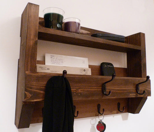 Entryway Coat Rack | Coat Rack with Shelf | Coat Rack with Storage | Wall Coat Rack | Rustic Coat Rack | Entryway Organizer