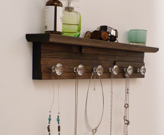 26 inches/6 knobs Jewelry Organizer With Shelf | Necklace Holder | Bracelet Holder