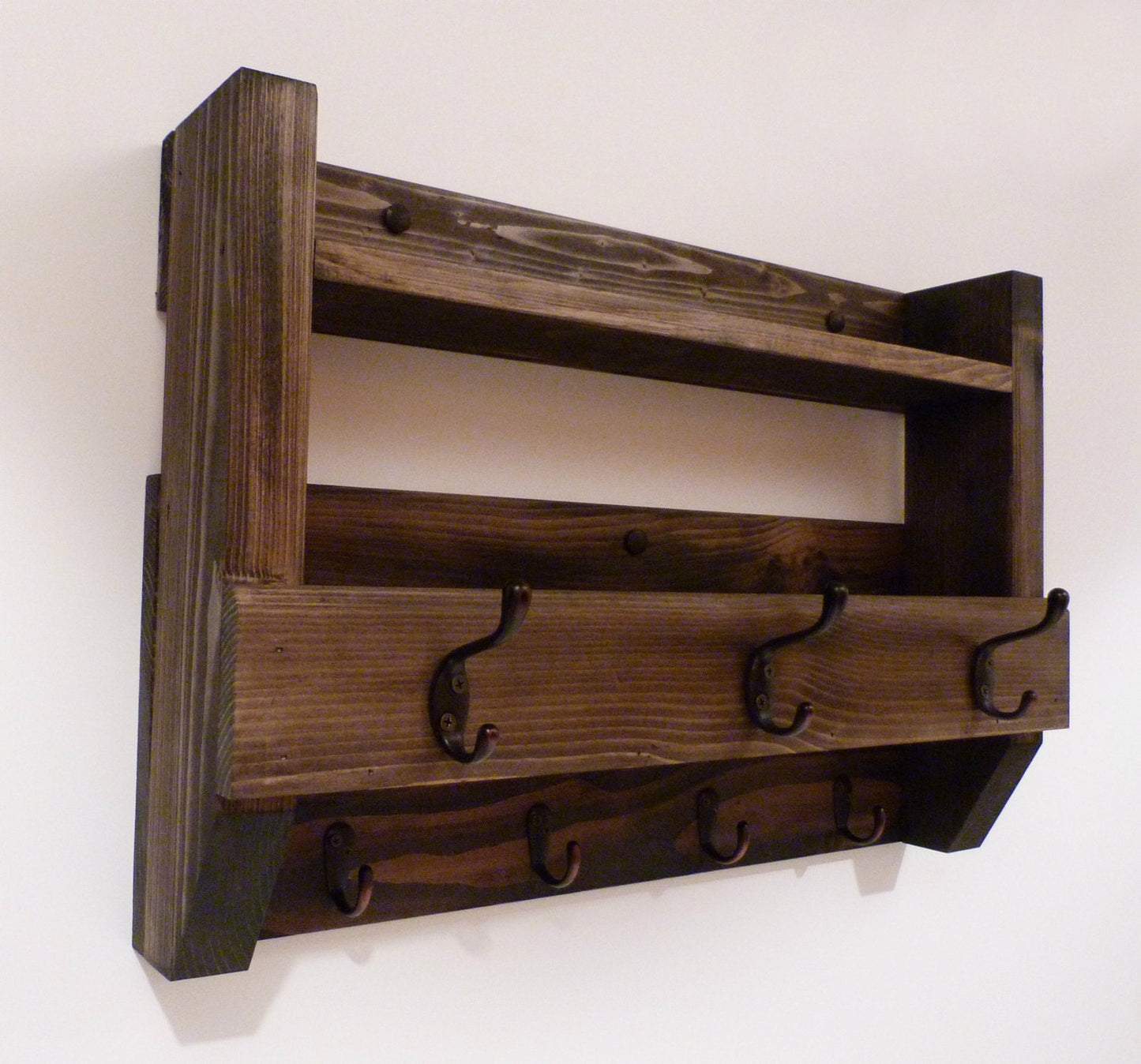Entryway Coat Rack | Coat Rack with Shelf | Coat Rack with Storage | Wall Coat Rack | Rustic Coat Rack | Entryway Organizer