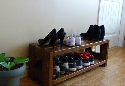 Rustic Shoe Rack | Shoe Storage | Shoe Organizer | Shoe Cabinet | Shoe Rack Wood