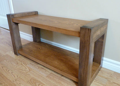 36 inches Rustic Entryway Bench | Modern Entryway Bench | Bench Storage | Shoe Organizer | Entryway Bench | Shoe Bench Wood