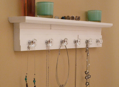 26 inches/6 knobs Jewelry Organizer With Shelf | Necklace Holder | Bracelet Holder