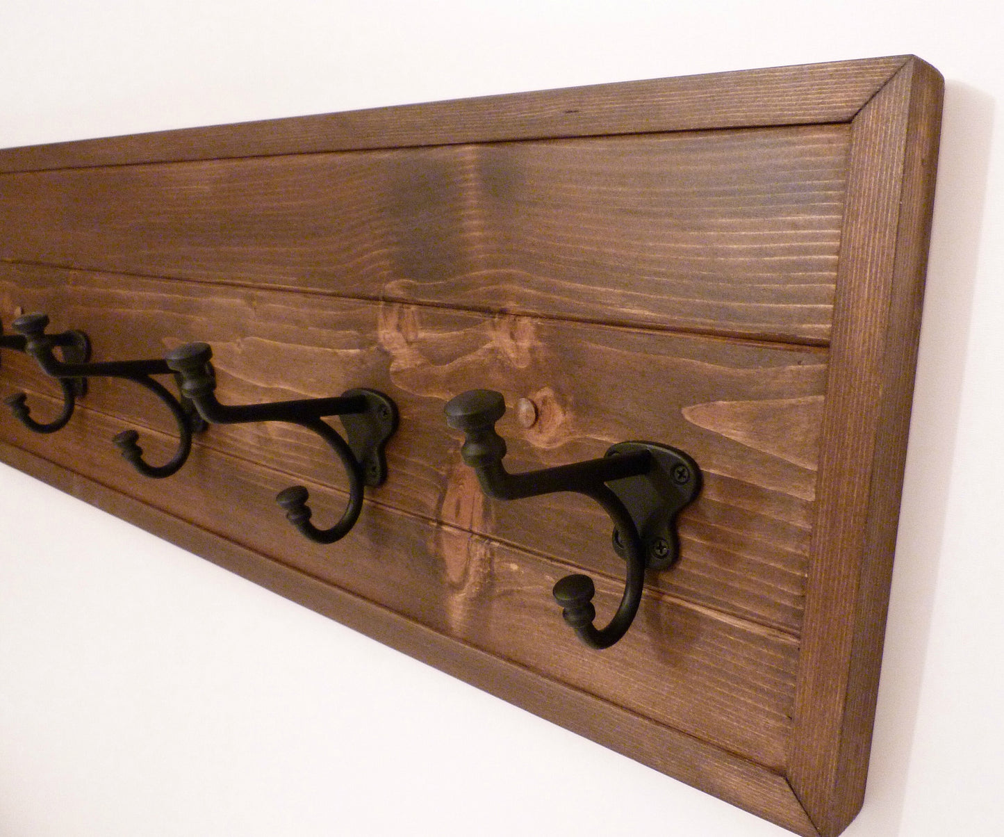 Entryway, Hallway or Mudroom Coat Rack Wall Coat Rack | Rustic Coat Rack | Farmhouse Coat Rack