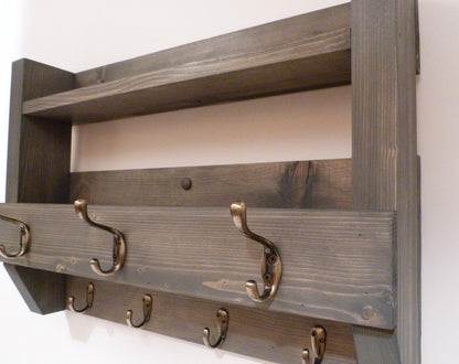 Entryway Coat Rack |Coat Rack with Shelf | Coat Rack with Storage | Wall Coat Rack | Rustic Coat Rack | Entryway Organizer