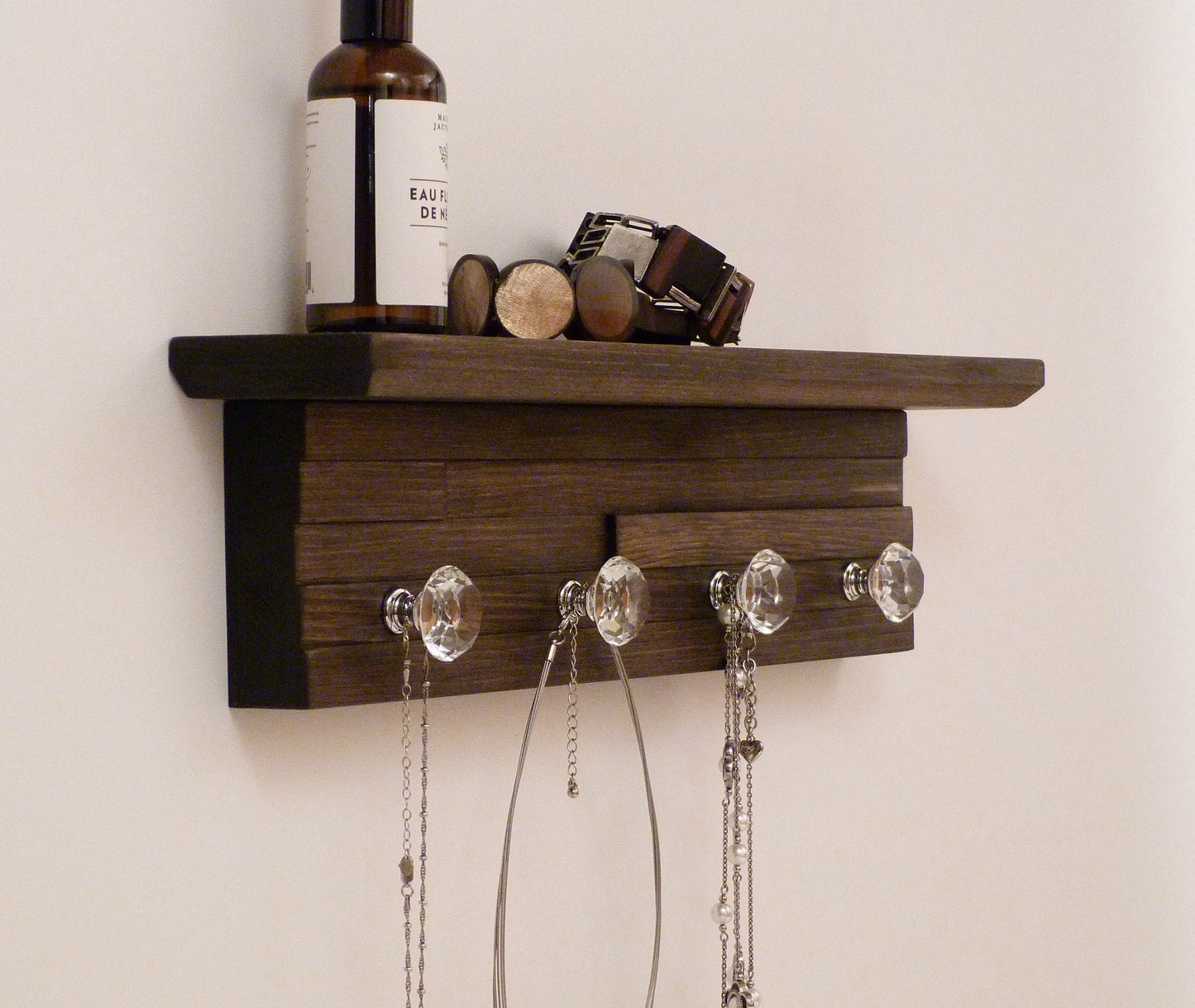 18 inches/4 knobs Jewelry Organizer With Shelf | Necklace Holder | Bracelet Holder
