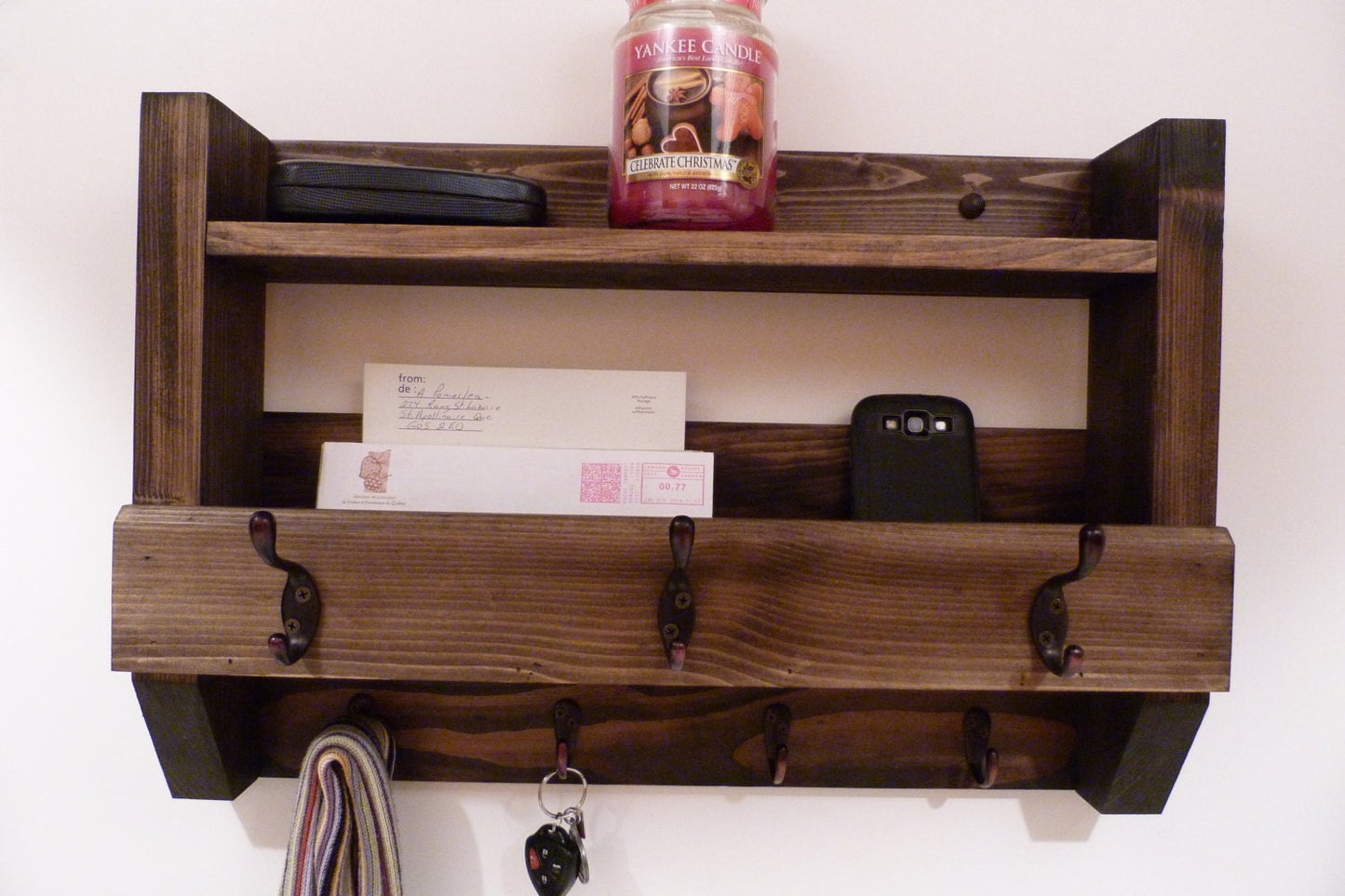Entryway Coat Rack | Coat Rack with Shelf | Coat Rack with Storage | Wall Coat Rack | Rustic Coat Rack | Entryway Organizer