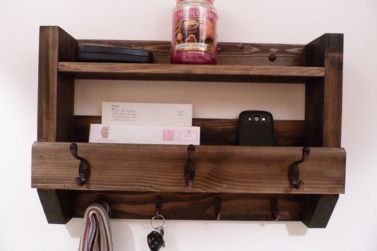 Entryway Coat Rack | Coat Rack with Shelf | Coat Rack with Storage | Wall Coat Rack | Rustic Coat Rack | Entryway Organizer