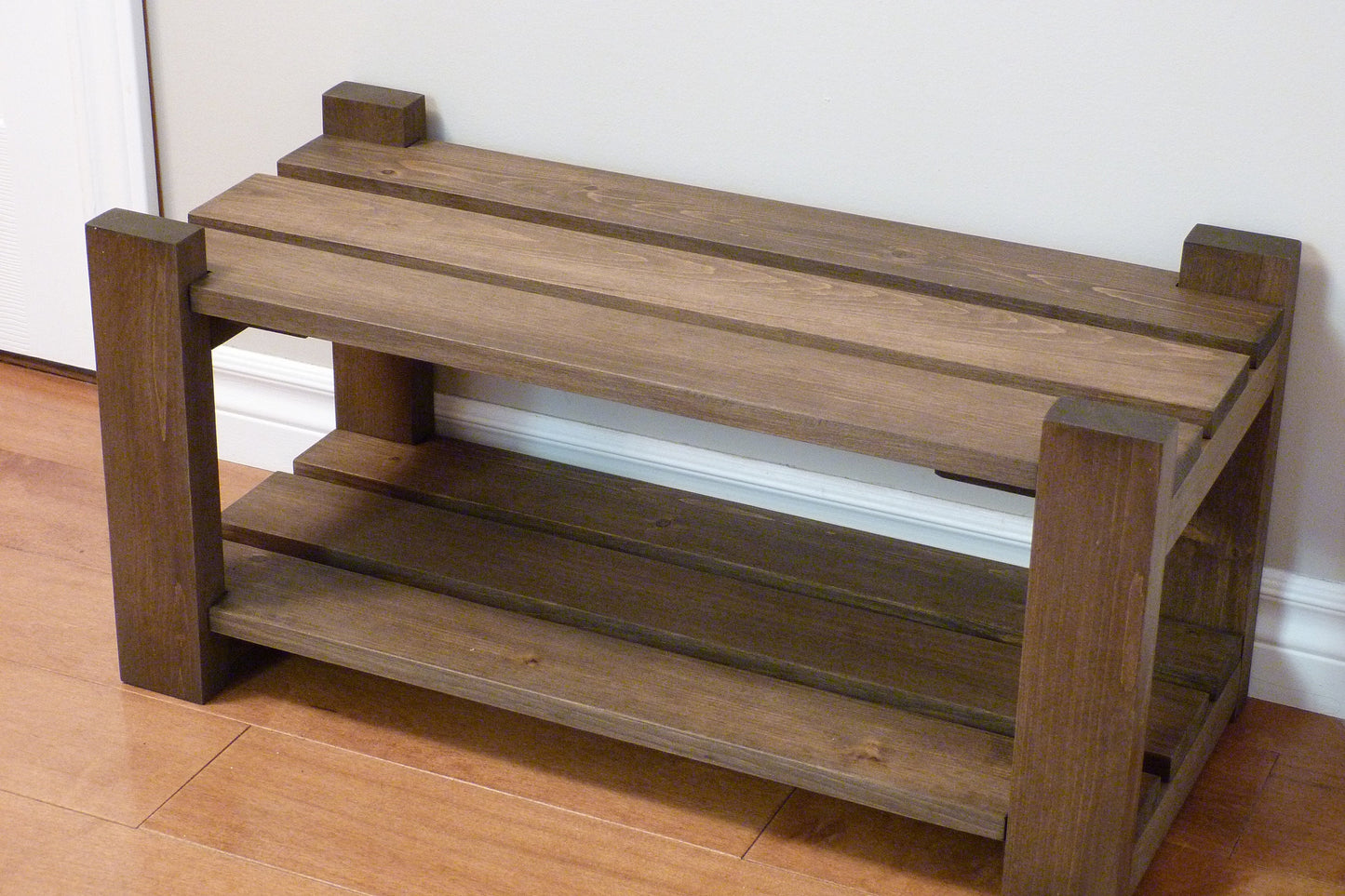 Shoe Rack-2 levels / with length options | Shoe Storage | Shoe Organizer | Shoe Cabinet | Shoe Rack Wood
