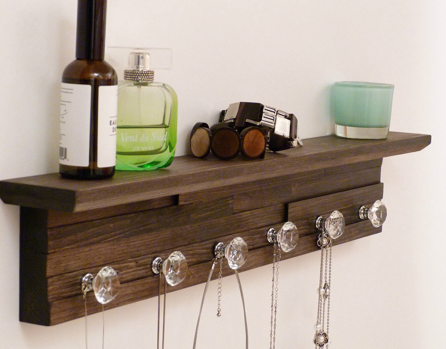26 inches/6 knobs Jewelry Organizer With Shelf | Necklace Holder | Bracelet Holder
