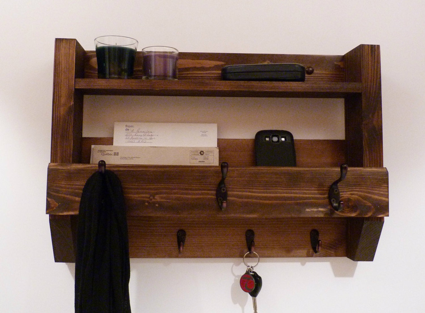 Entryway Coat Rack | Coat Rack with Shelf | Coat Rack with Storage | Wall Coat Rack | Rustic Coat Rack | Entryway Organizer