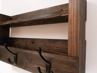 Entryway Coat Rack | Coat Rack with Shelf | Coat Rack with Storage | Wall Coat Rack | Rustic Coat Rack | Entryway Organizer