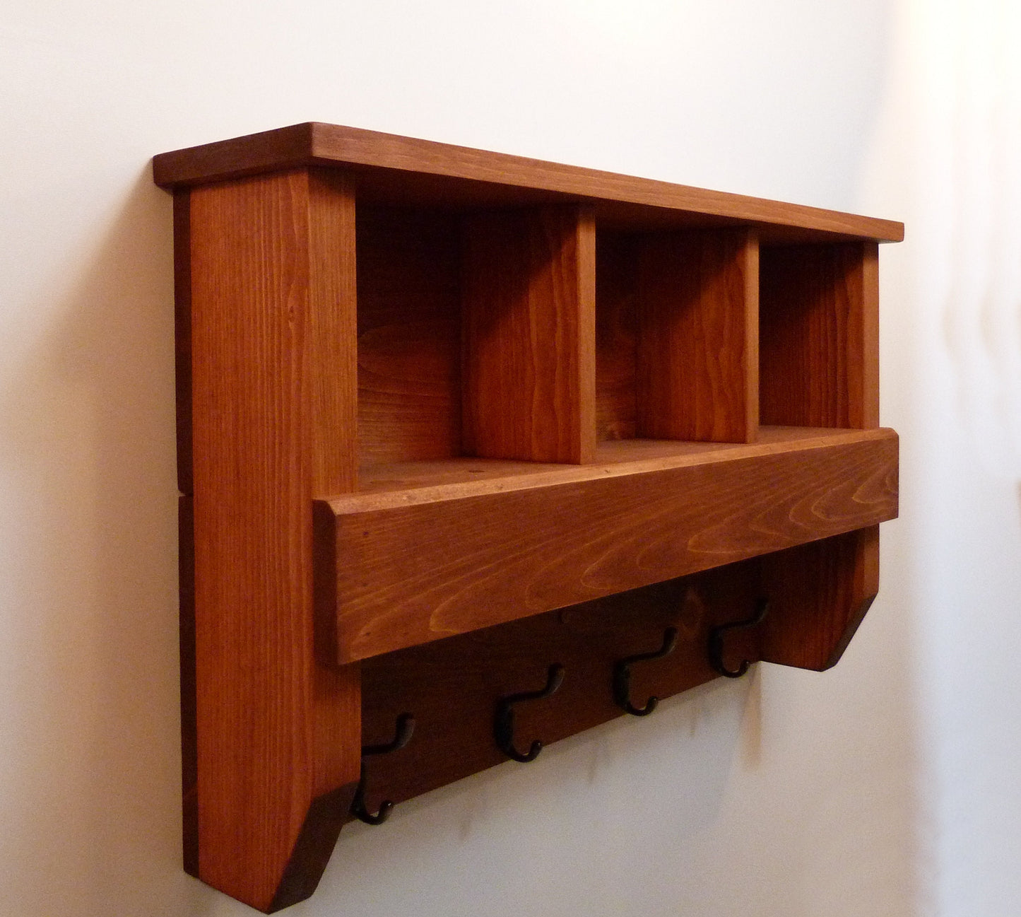 Entryway Coat Rack with Cubbies | Coat Rack with Shelf | Coat Rack with Storage | Wall Coat Rack | Rustic Coat Rack | Entryway Organizer