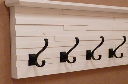 Modern and Rustic Entryway | Hallway or Mudroom Coat Rack 32 Inches/5 hooks | Wall Coat Rack | Bathroom Towel Rack