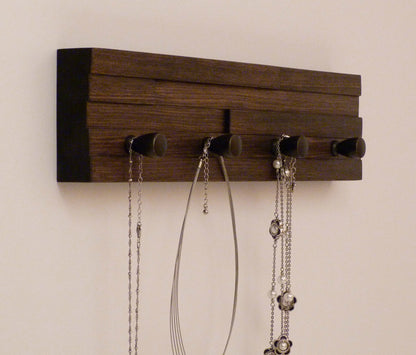 16 inches/4 knobs Jewelry Organizer | Necklace Holder | Bracelet Holder