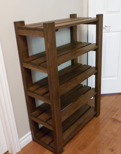 Shoe Rack-5 levels / with length options | Shoe Storage | Shoe Organizer | Shoe Cabinet | Shoe Rack Wood