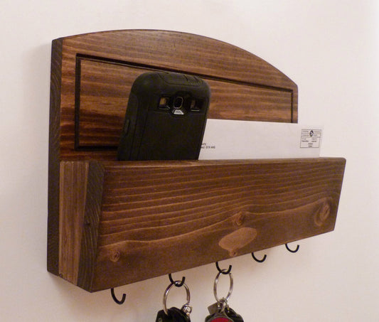 Mail Organizer Wall | Mail Rack | Entryway Organizer | Key Rack | Rustic Key Rack | Mail and Key Holder | Mail and Key Organizer