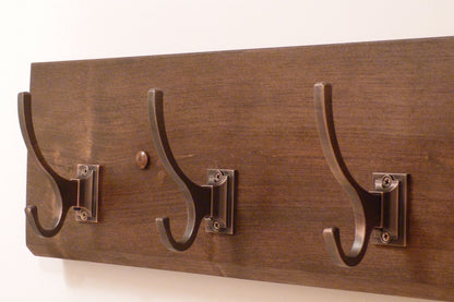 Massy Entryway  Hallway or Mudroom Coat Rack | Wall Coat Rack | Rustic Coat Rack