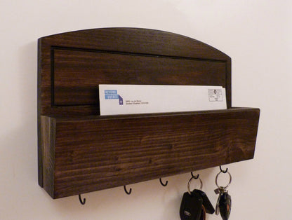 Mail Organizer Wall | Mail Rack | Entryway Organizer | Key Rack| Rustic Key Rack | Mail and Key Holder | Mail and Key Organizer