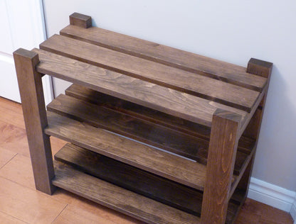 Shoe Rack-3 levels / with length options | Shoe Storage | Shoe Organizer | Shoe Cabinet | Shoe Rack Wood