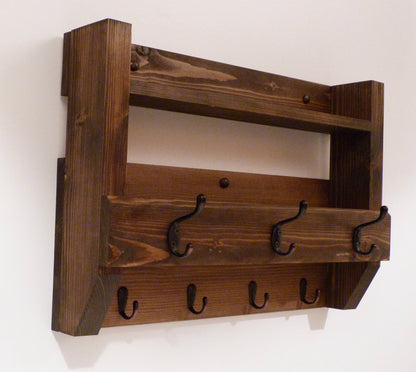 Entryway Coat Rack | Coat Rack with Shelf | Coat Rack with Storage | Wall Coat Rack | Rustic Coat Rack | Entryway Organizer