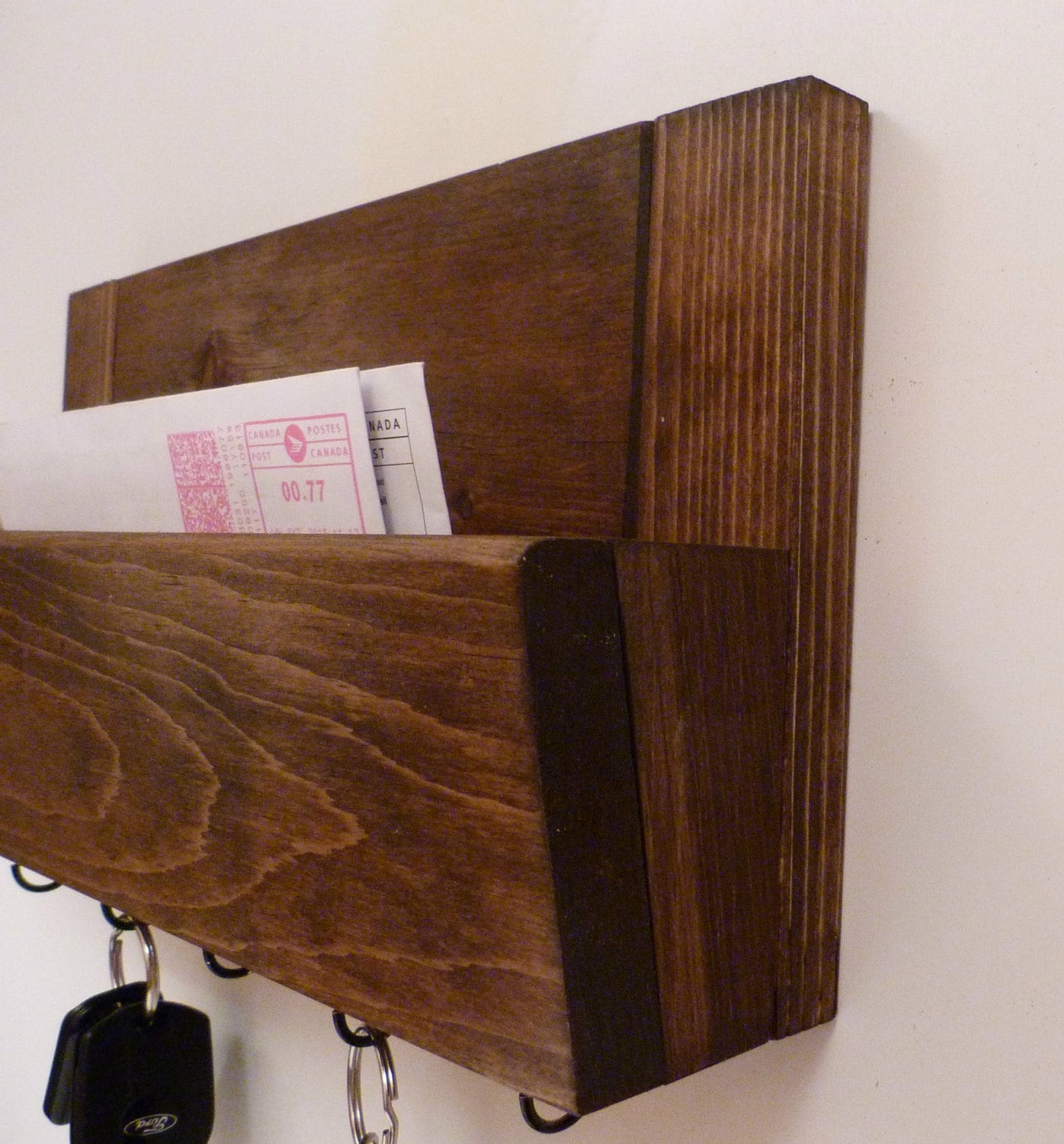 Mail Organizer Wall | Mail Rack | Entryway Organizer | Key Rack | Rustic Key Rack | Mail and Key Holder | Mail and Key Organizer