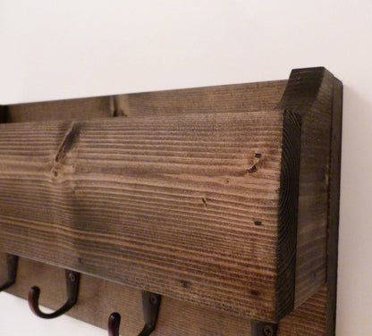 Mail Organizer Wall | Entryway Organizer | Key Rack | Key Holder | Rustic Key Rack | Mail and Key Holder | Mail and Key Organizer