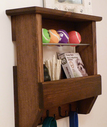 Pet Wall Organizer | Dog Leash Holder and Organizer | Dog Leash Hanger | Dog Leash Rack | Dog Leash Station