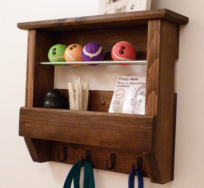 Pet Wall Organizer | Dog Leash Holder and Organizer | Dog Leash Hanger | Dog Leash Rack | Dog Leash Station
