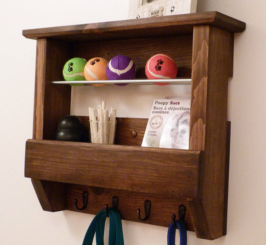 Pet Wall Organizer | Dog Leash Holder and Organizer | Dog Leash Hanger | Dog Leash Rack | Dog Leash Station