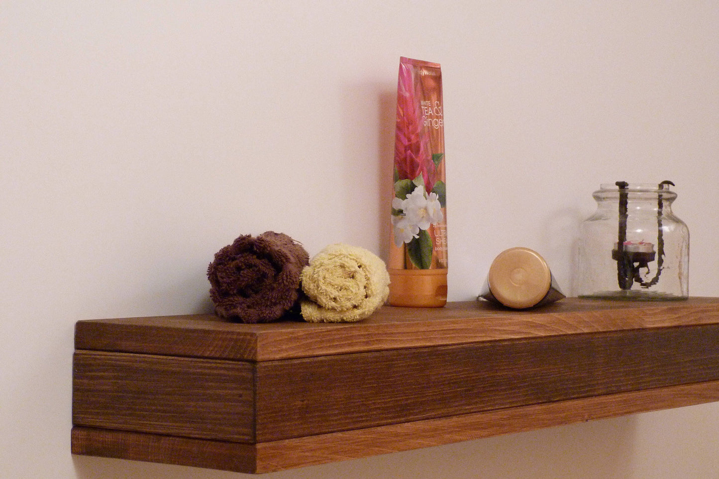 Floating Shelf | Wooden Floating Shelf | Floating Shelves | Bathroom Decor | Ledge Shelf