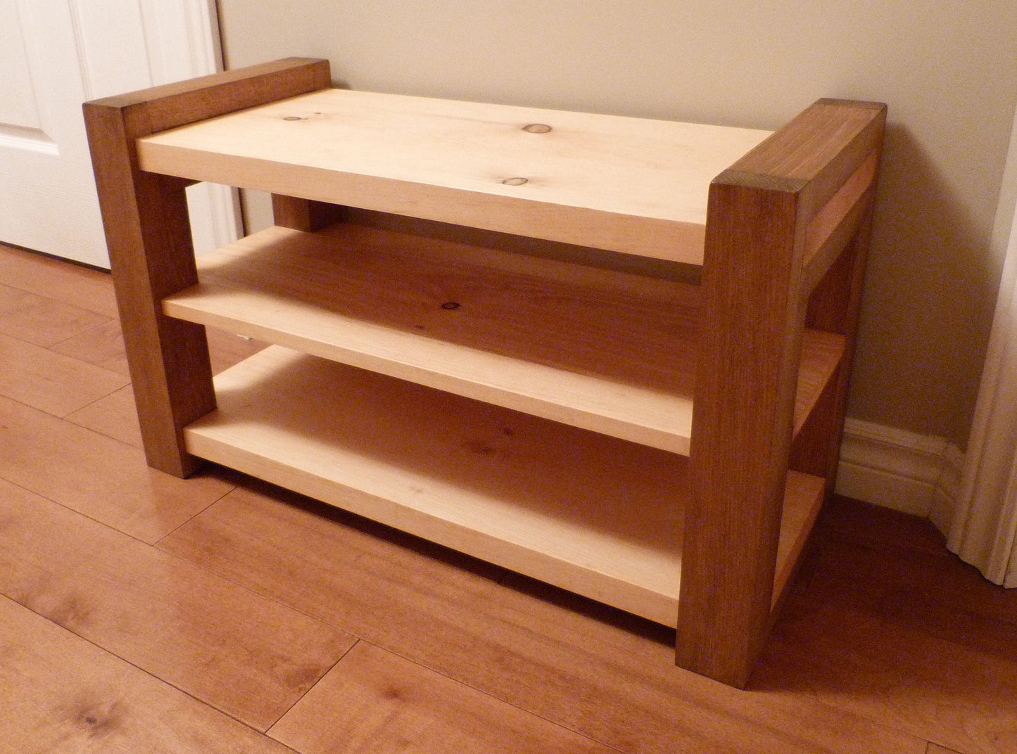 30 inches Rustic Entryway Bench | Modern Entryway Bench | Bench Storage Shoe Organizer, Entryway Bench, Shoe Bench Wood