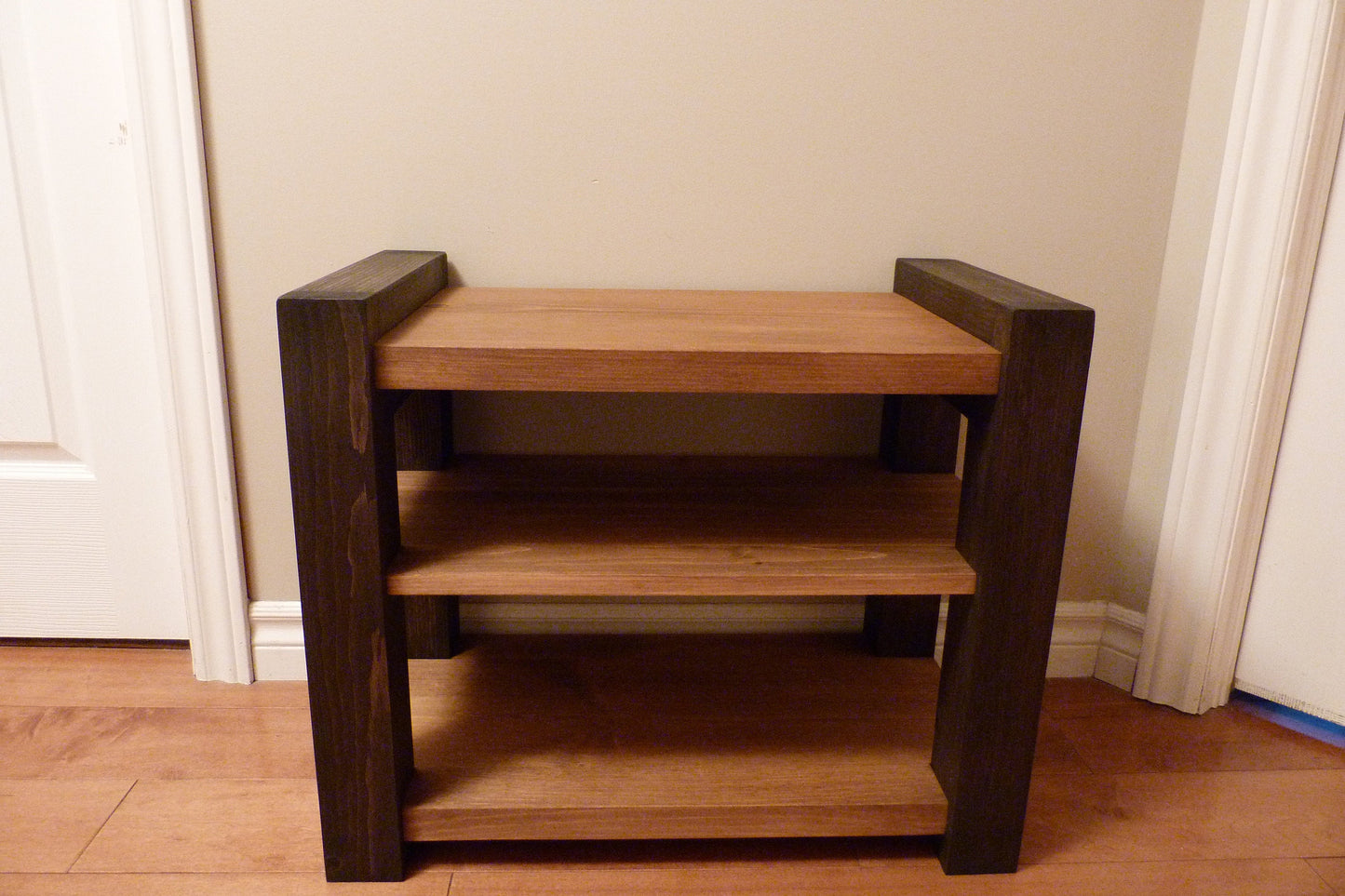 24 inches Rustic Entryway Bench | Modern Entryway Bench  Bench Storage | Shoe Organizer | Entryway Bench | Wooden Shoe Bench