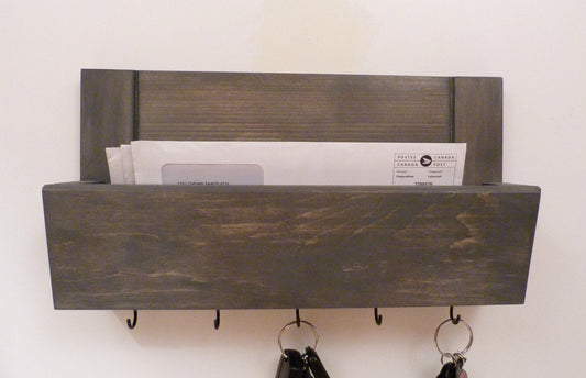 Mail Organizer | Wall Mail Rack | Entryway Organizer | Key Holder | Rustic Key Rack | Mail and Key Holder | Mail and Key Organizer