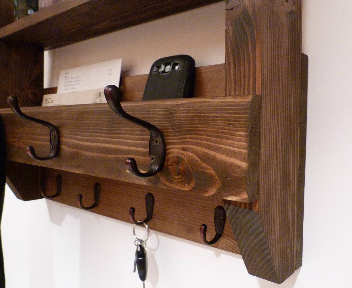 Entryway Coat Rack | Coat Rack with Shelf | Coat Rack with Storage | Wall Coat Rack | Rustic Coat Rack | Entryway Organizer