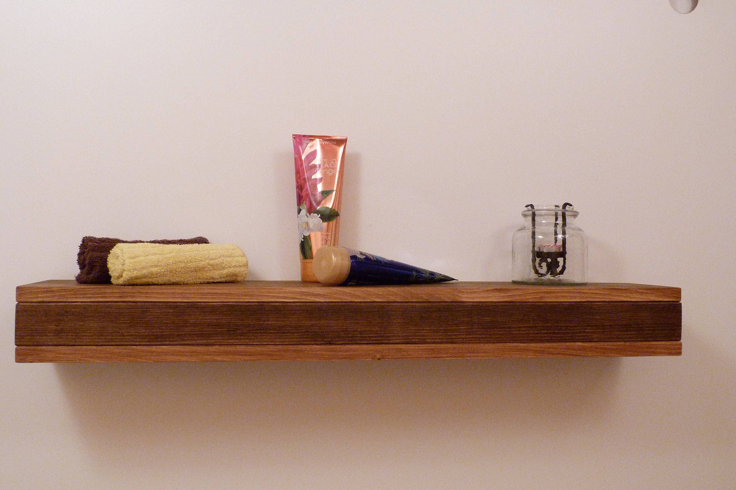 Floating Shelf | Wooden Floating Shelf | Floating Shelves | Bathroom Decor | Ledge Shelf