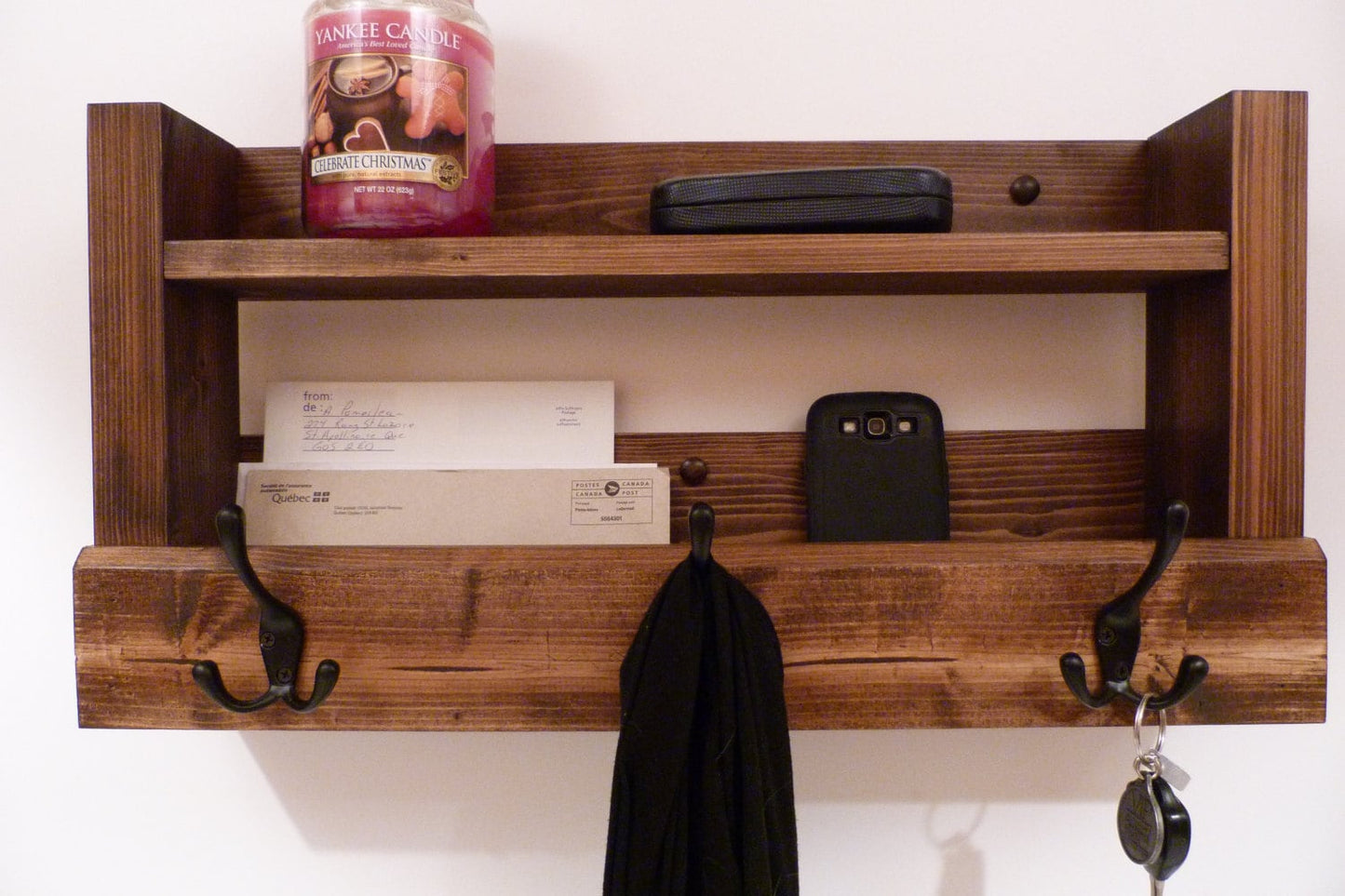 Entryway Coat Rack | Coat Rack with Shelf | Coat Rack with Storage | Wall Coat Rack | Rustic Coat Rack | Entryway Organizer