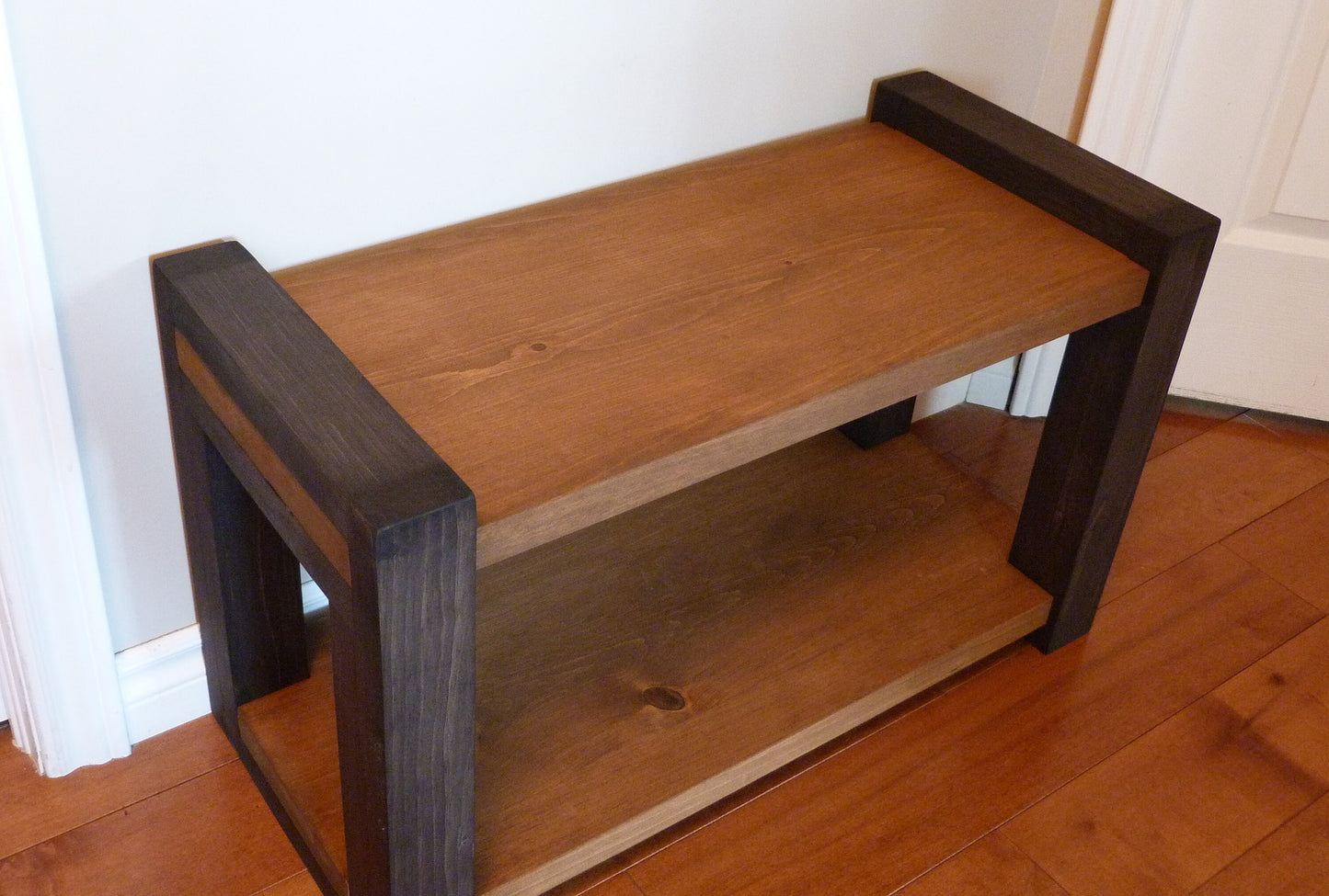 30 inches Rustic Entryway Bench | Modern Entryway Bench | Bench Storage | Shoe Organizer | Entryway Bench | Shoe Bench Wood
