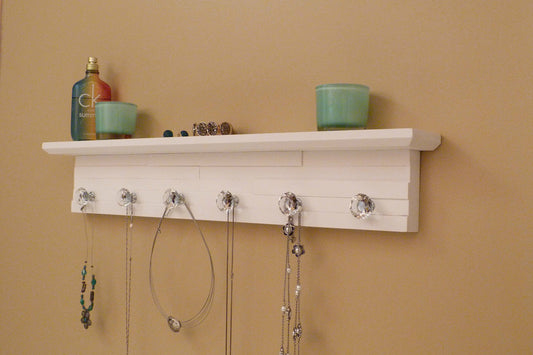 26 inches/6 knobs Jewelry Organizer With Shelf | Necklace Holder | Bracelet Holder