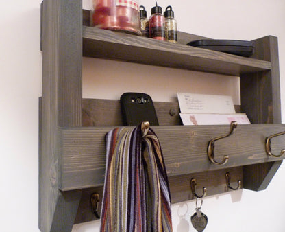 Entryway Coat Rack |Coat Rack with Shelf | Coat Rack with Storage | Wall Coat Rack | Rustic Coat Rack | Entryway Organizer