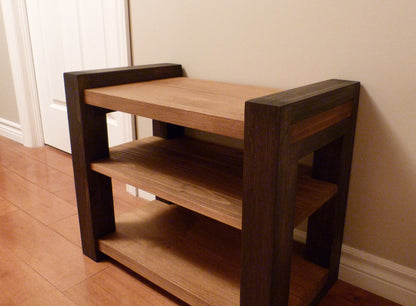 24 inches Rustic Entryway Bench | Modern Entryway Bench  Bench Storage | Shoe Organizer | Entryway Bench | Wooden Shoe Bench