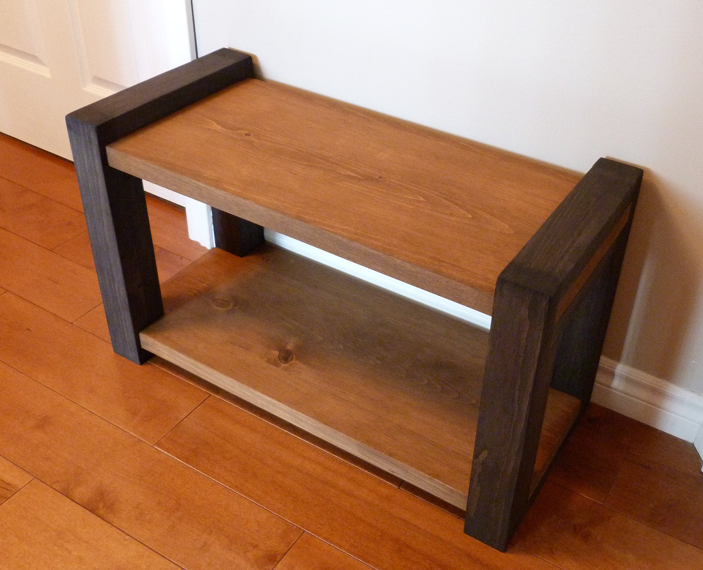 30 inches Rustic Entryway Bench | Modern Entryway Bench | Bench Storage | Shoe Organizer | Entryway Bench | Shoe Bench Wood