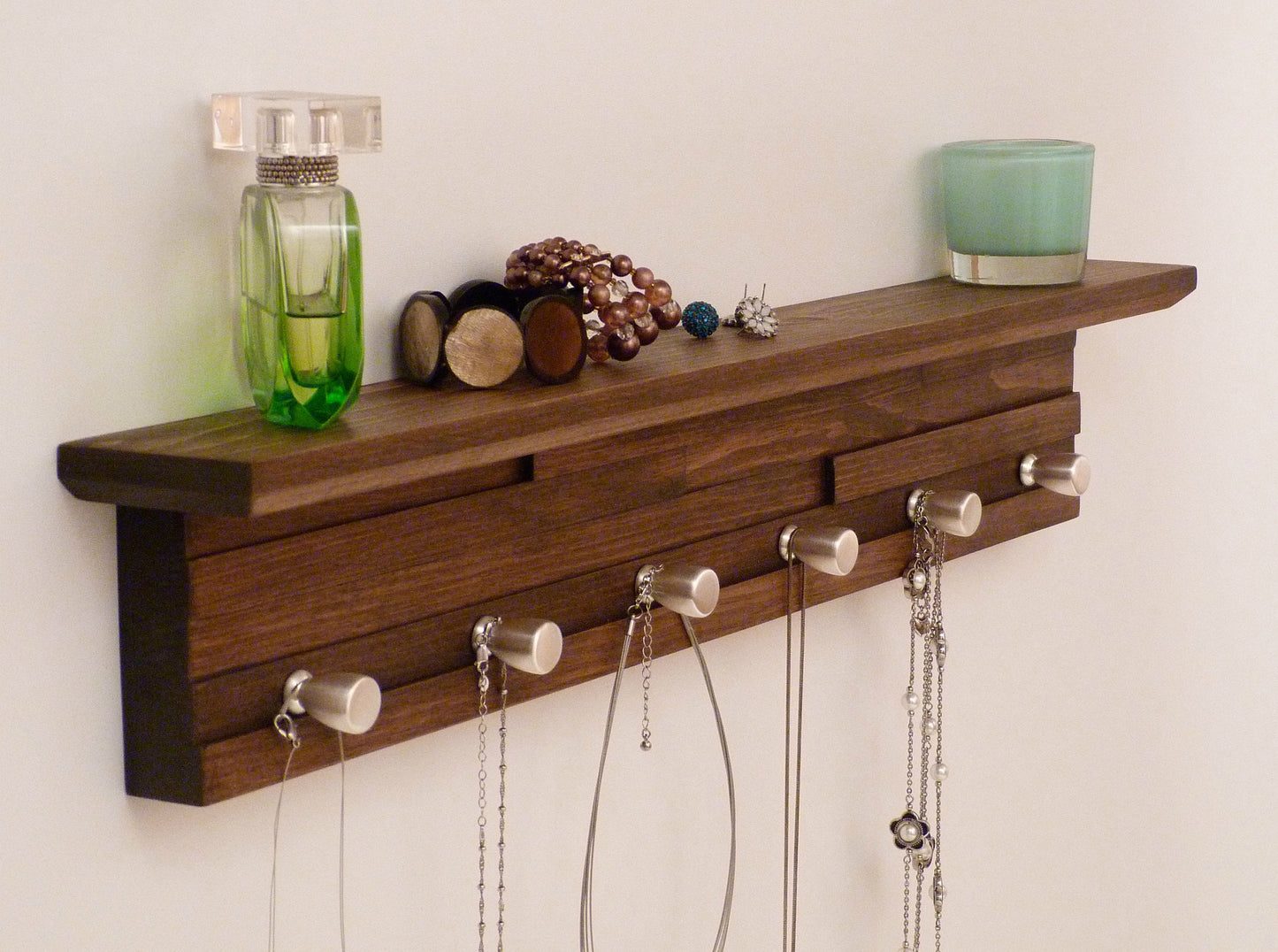 26 inches/6 knobs Jewelry Organizer With Shelf | Necklace Holder | Bracelet Holder