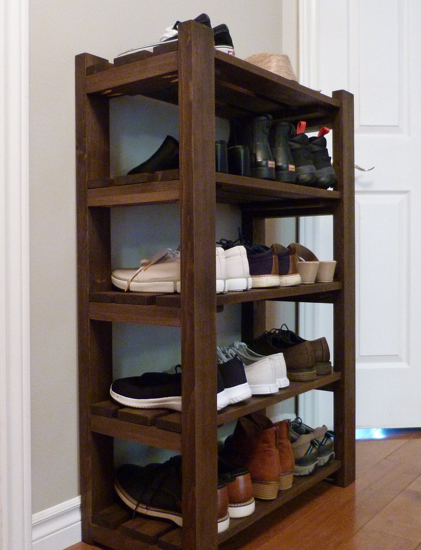 Shoe Rack-5 levels / with length options | Shoe Storage | Shoe Organizer | Shoe Cabinet | Shoe Rack Wood