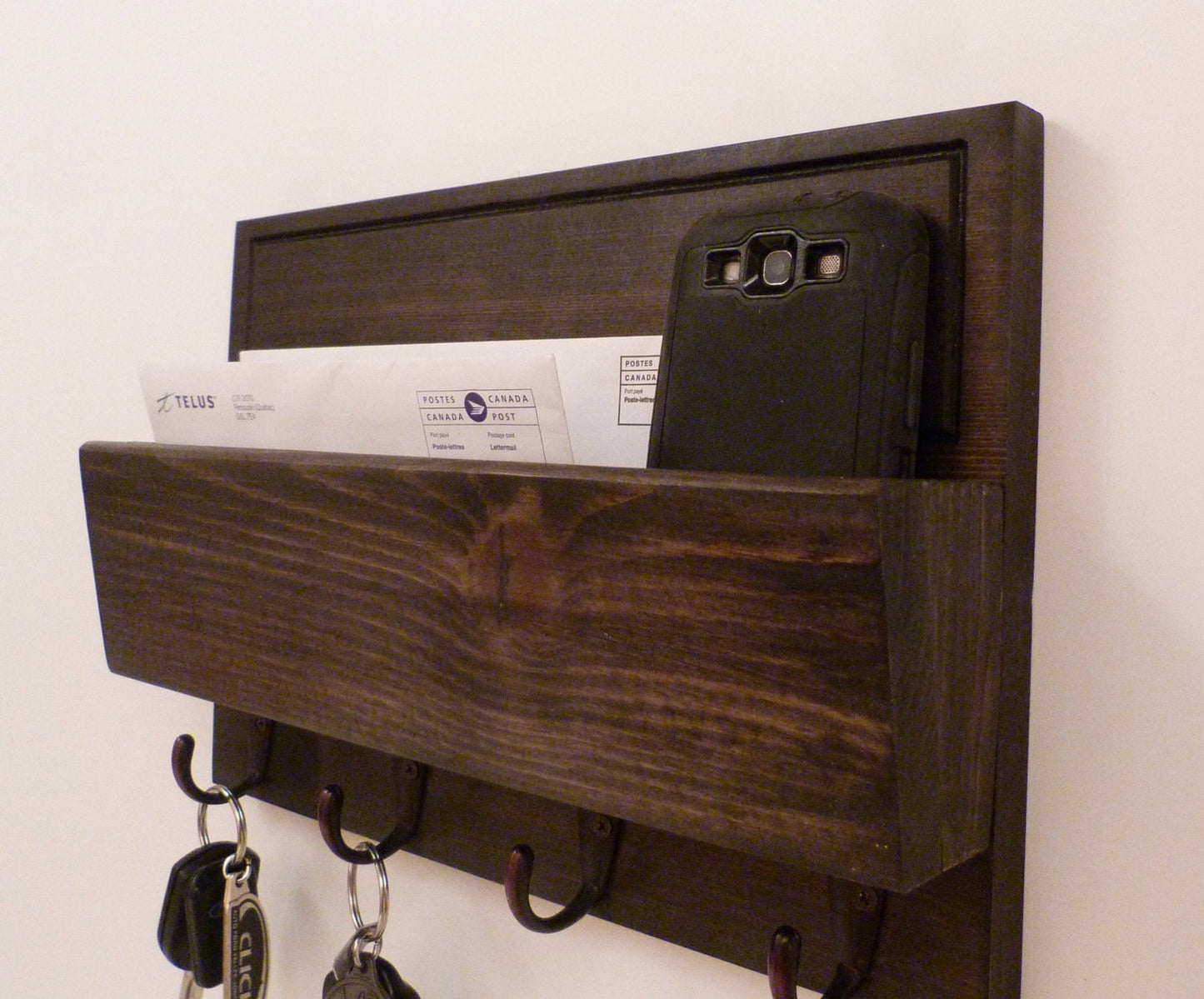 Mail Organizer Wall | Entryway Organizer | Key Rack | Key Holder | Rustic Key Rack | Mail and Key Holder | Mail and Key Organizer