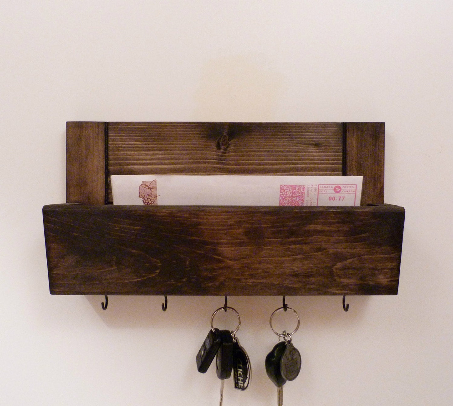 Mail Organizer Wall | Entryway Organizer | Key Rack | Key Holder | Rustic Key Rack | Mail and Key Holder | Mail and Key Organizer